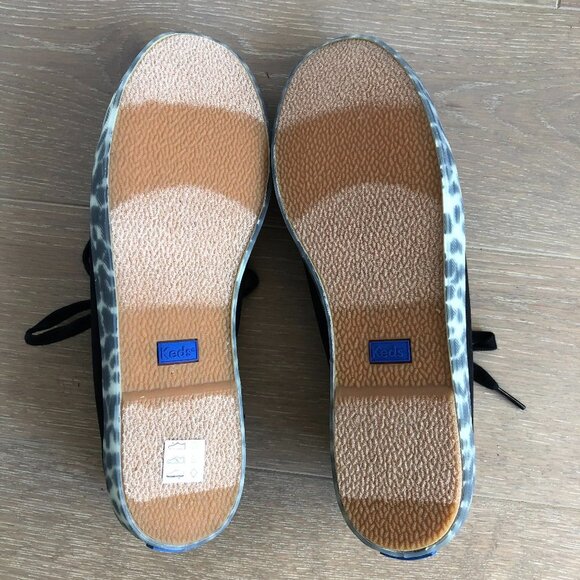 Keds Kickstart Leo Foxing Leopard Canvas Upper Lace Up Sneakers Black Sz 8.5 NWT - Picture 5 of 9